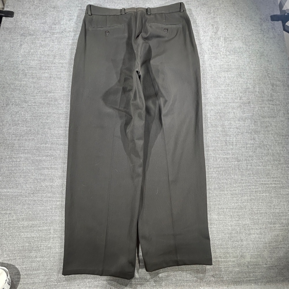 Unbranded Dress Pants Mens 34x30 Dark Gray Excellent Techno Polyester Straight